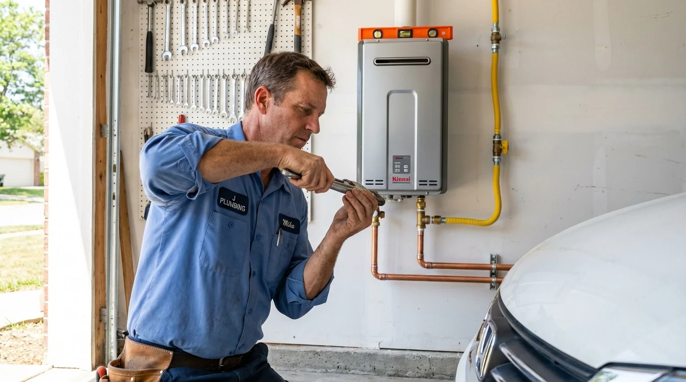 Tankless water heater installation by a Johns Plumbing LLC plumber in Bodfish
